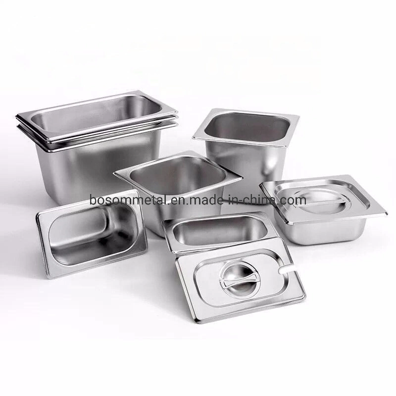 Kitchenware Stainless Steel Utensil Gastronorm Food Storage Container Gn Pan Tray