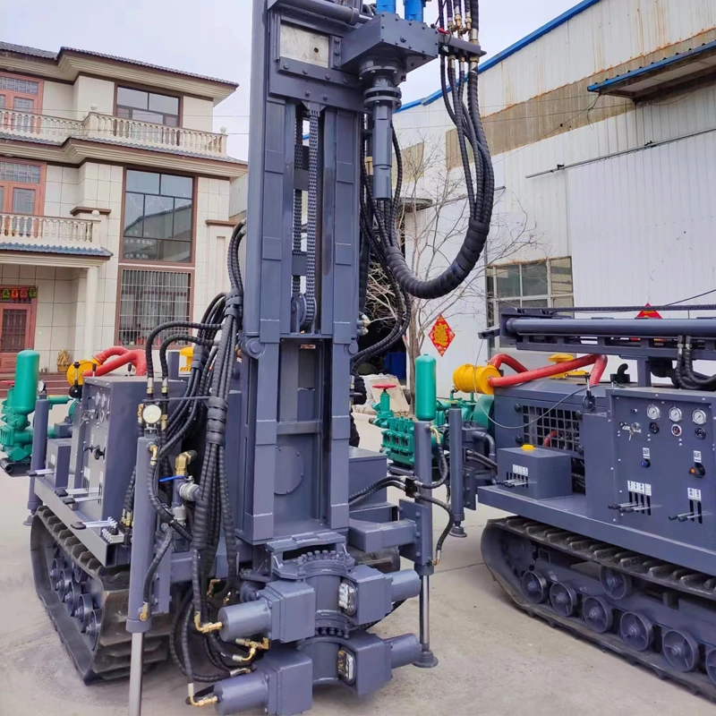 Pneumatic Hydraulic Tractor Track Air Anchor Water Well Rock Drilling Rig Machine