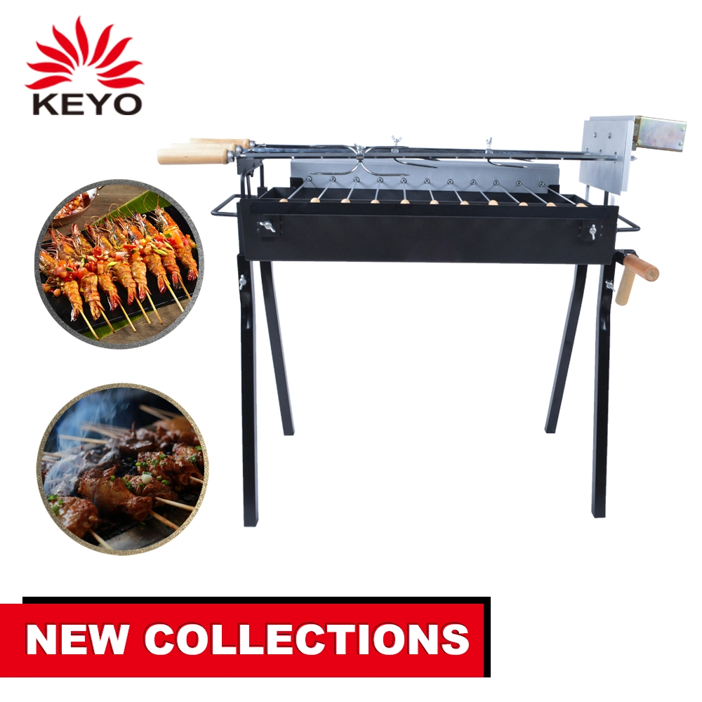 Machine Charcoal Rotating Electric Skewer Automatic BBQ Grill