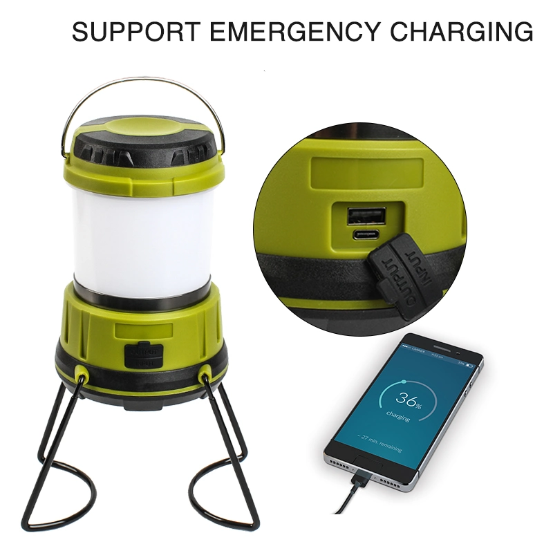 Portable Rechargeable Camping Lantern 5W LED Camping Outdoor Light with Power Bank