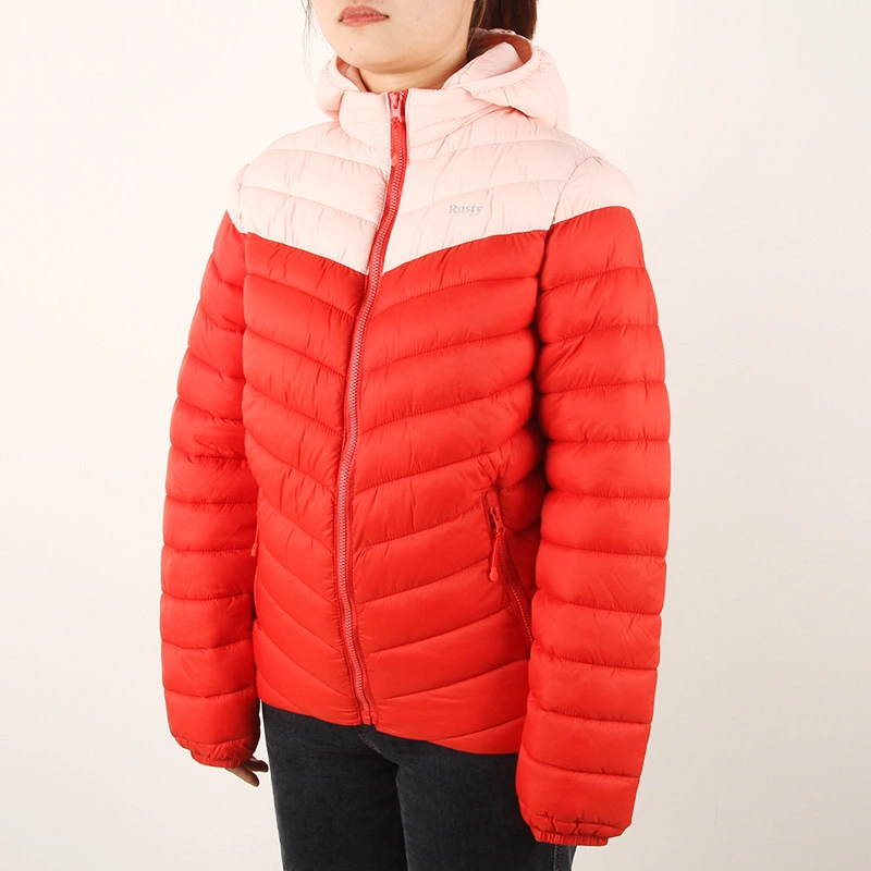 Stock Double Sided Lightweight Down Jacket Women's Short Reversible Lightweight Down Lightweight Fashion Jacket with Hood