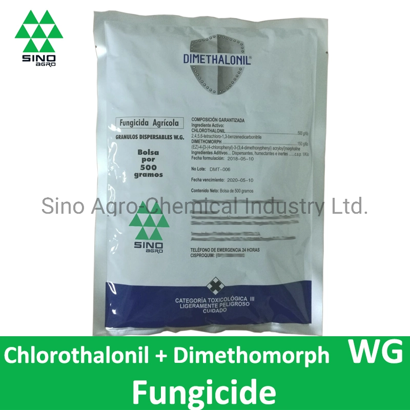 Clorotalonil Dimethomorph 50% + 15% WG/Wdg de fungicidas plaguicidas