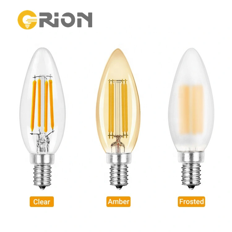 Orion Candle LED Lamp Dimmable E27 B22 C35 G45 Edison Tailed Vintage E14 Filament Candle LED Bulb for Chandelier