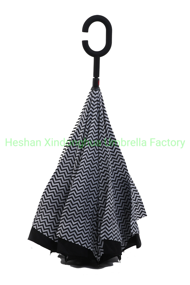 Wholesale/Supplier Colorful Stripe Inverted Reverse Umbrella for Promotional Gift (SU-0023I)