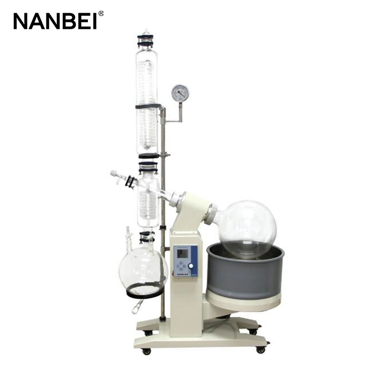 Laboratory Chemical Automatic Lifting Rotary Evaporator with Vacuum Pump Chiller