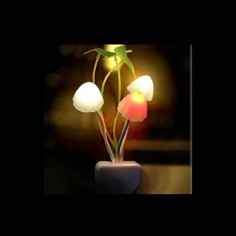 LED Plug-in Electric Decorative Light Control Lotus Leaf Decoration Mushroom Night Light