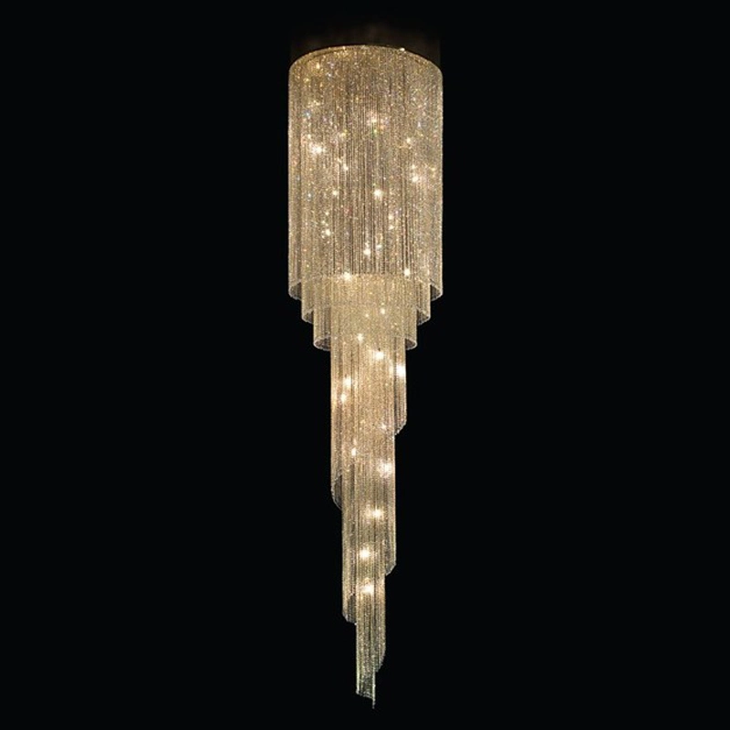 Custom Big Lamp Modern Hotel Show Room Luxury Crystal Ceiling Chandelier Lighting