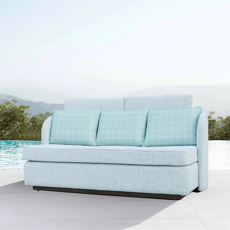 Hotel Garden Three Seater Sectional Waterproof Fabric Patio Furniture Manufacturer Sofa Set