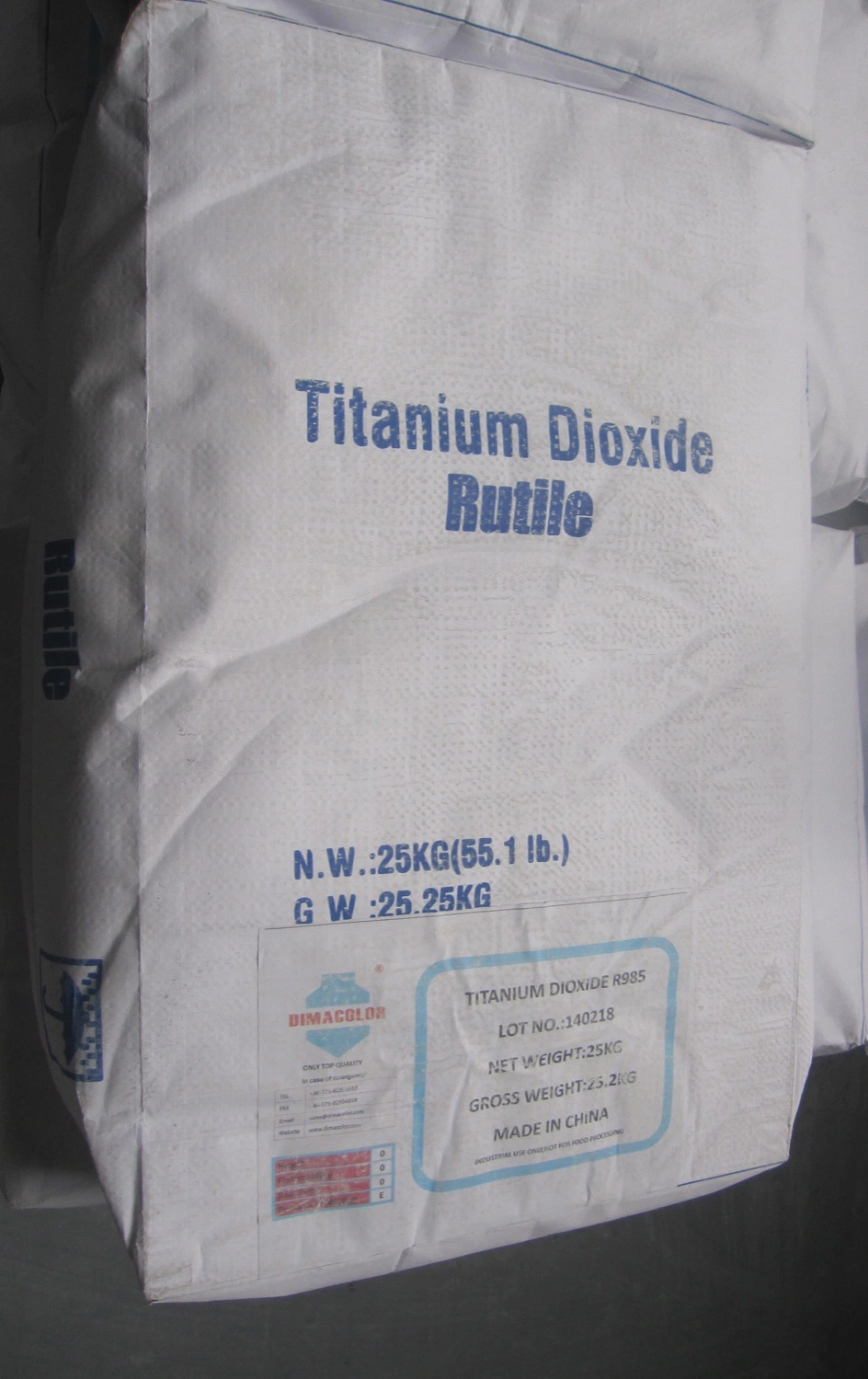 TiO2 Titanium Dioxide Rutile C840 Chloride Method Blue Shade for Paper