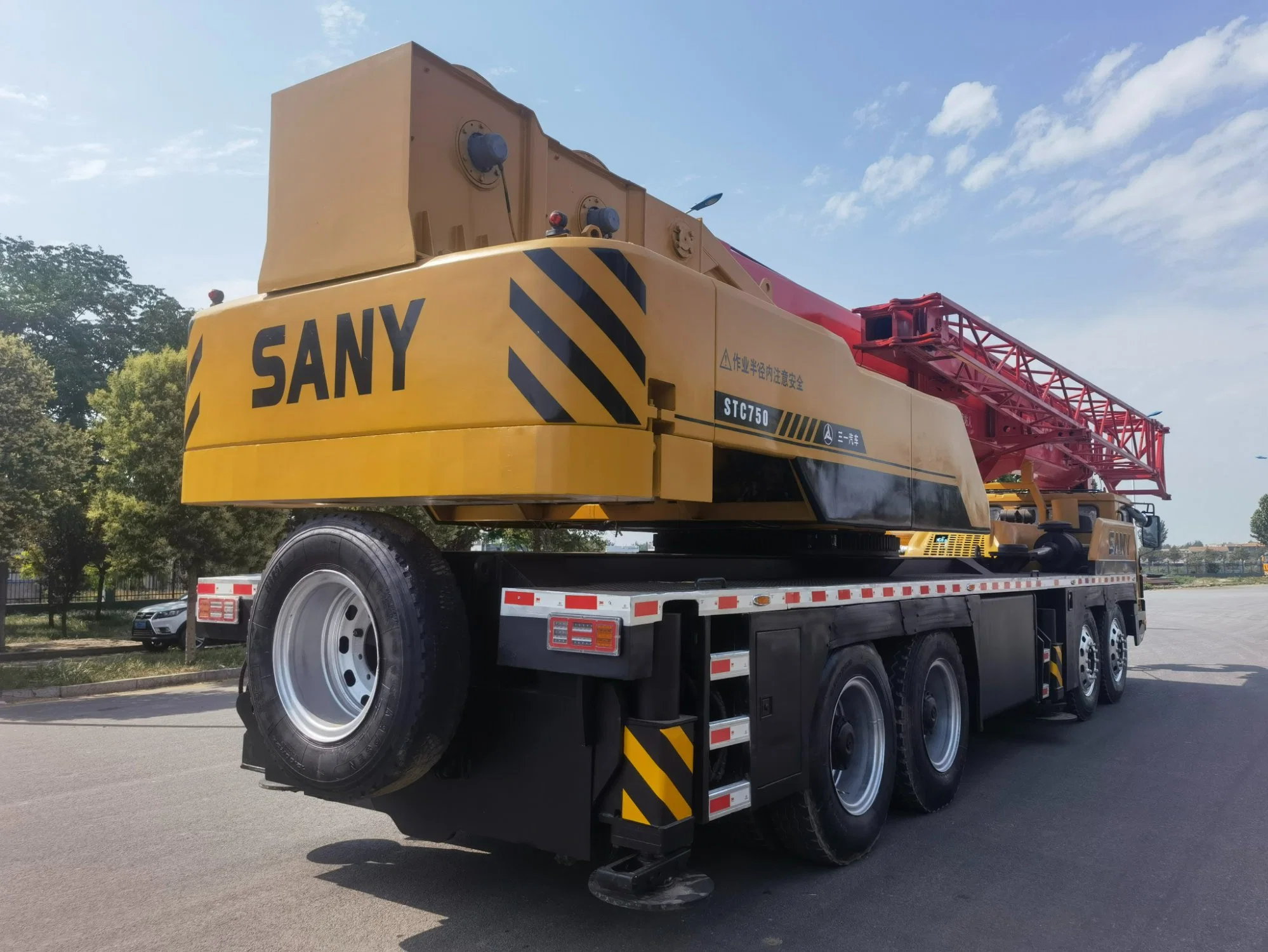 Second main Sany Stc750 camion grue 75ton, Vente à chaud Sany 75ton Prix Construction machines utilisées grue