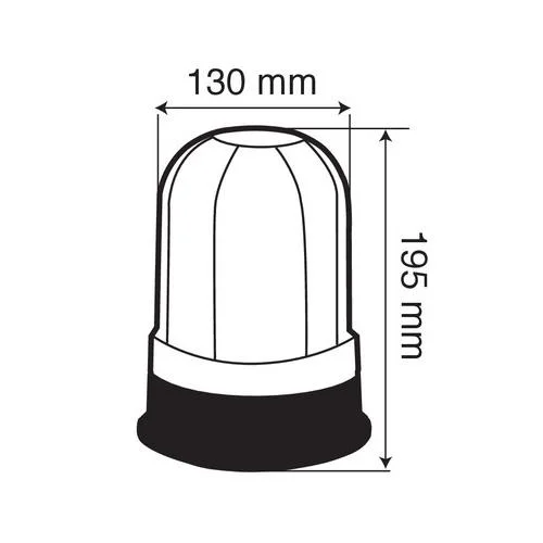 Amber Safety LED Rotary Strobe Lamp Emergency Flashing Revolving Warning Beacons Light