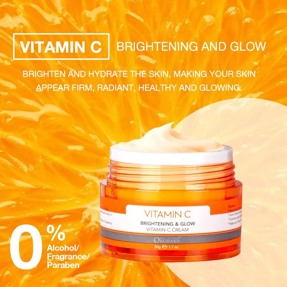 Cuidados da pele Natural orgânico clareamento reparação da vitamina C hidratante facial Cremes