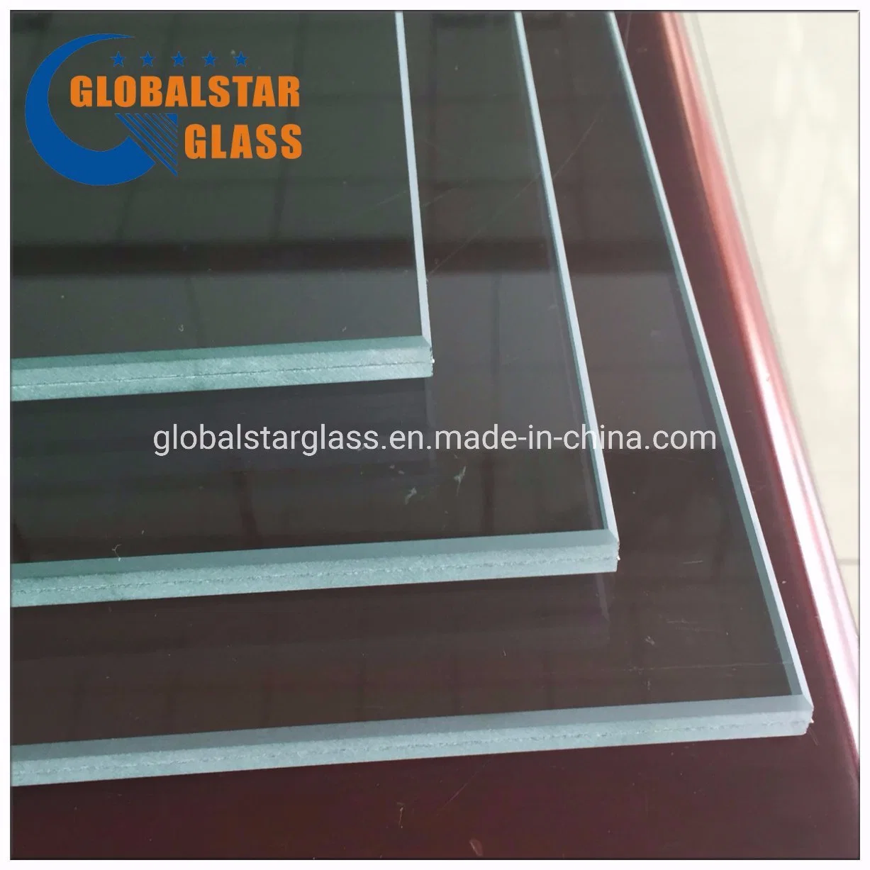 4.38mm 6.38mm 10.38mm 16.76mm 20.76mm Clear Tempered Safety Laminated Glass for Windows/ Doors/Glass Railings/Furniture/Shower Doors/Balustrades