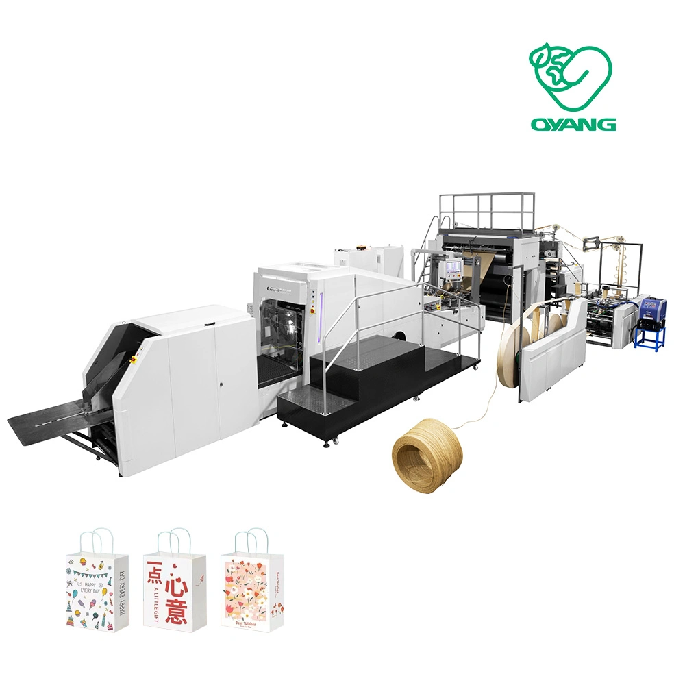 Full-Automatic Paper Shopping Bag Forming Making Machine ODM New World a