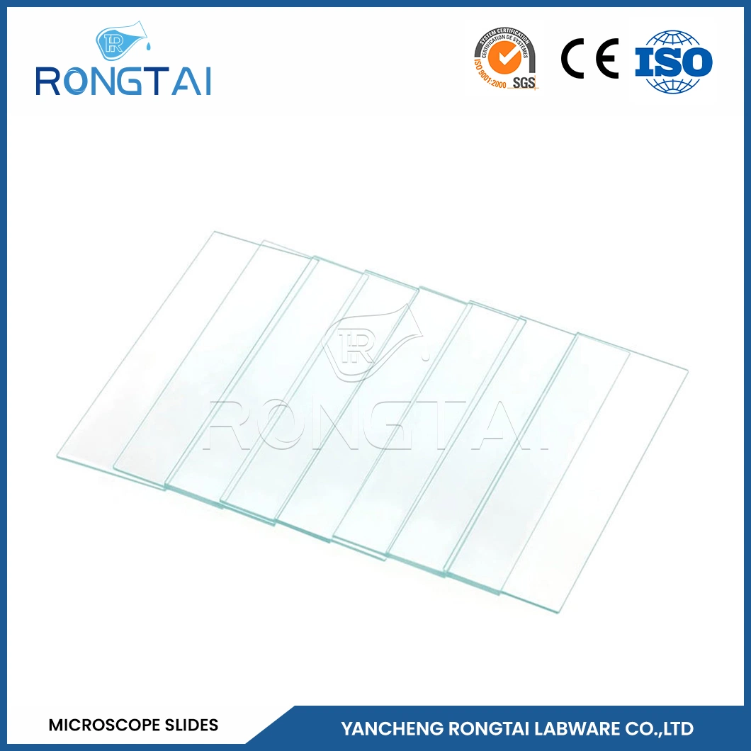 Rongtai Laboratory Consumables Wholesale/Supplierr Medical Glass Slides China 7101 7102 7105 7107 7109 Thick Glass Microscope Slide