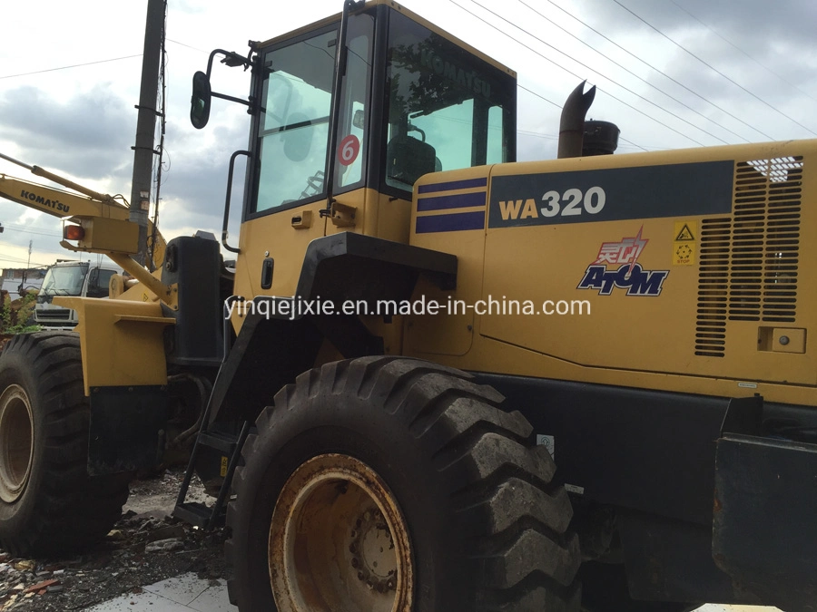 Usa la pala cargadora Komatsu Wa320 Payloader utiliza Komatsu cargadora frontal utilizado Komatsu cargadora de ruedas