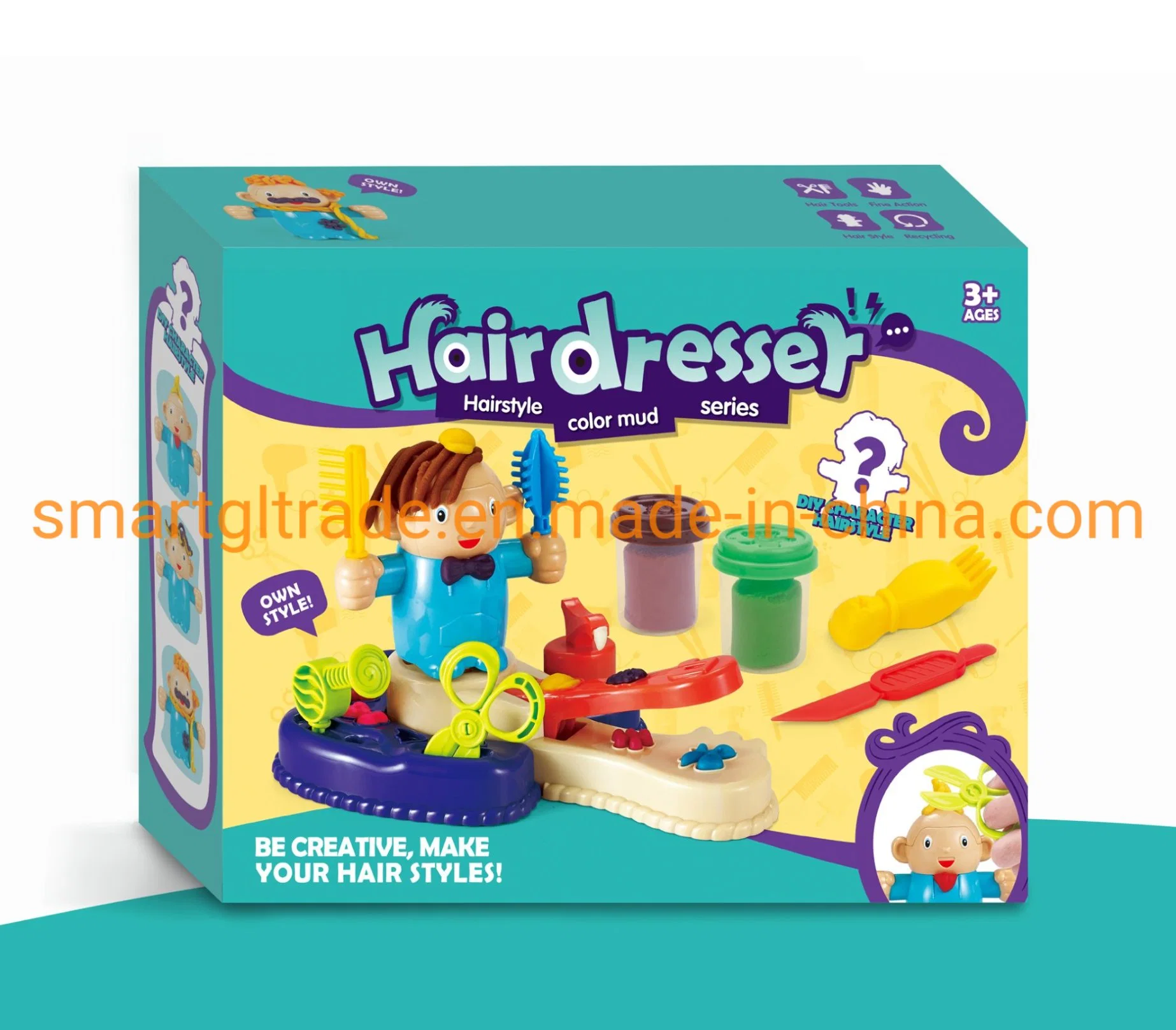 DIY Color Clay Hair Dresser Educational Toy Set