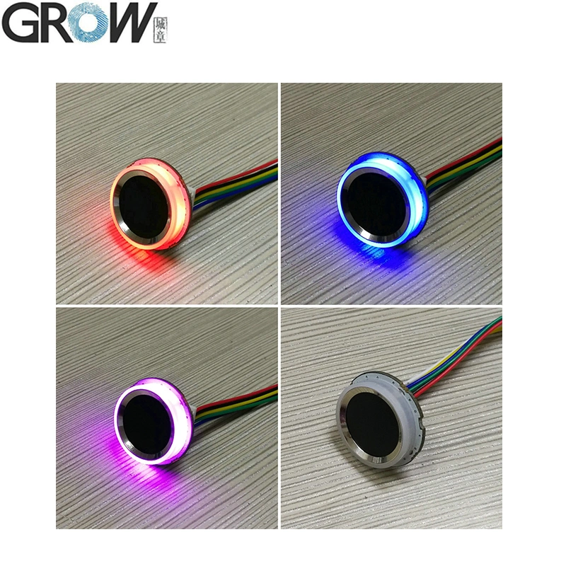 GROW R502-A وحدة بصمة الإصبع RGB الدائرية الصغيرة RGB