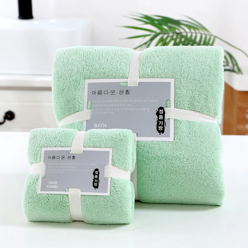 Promotion Geschenk verpackt Mikrofaser Fleece Handtuch Set mit Logo angepasst