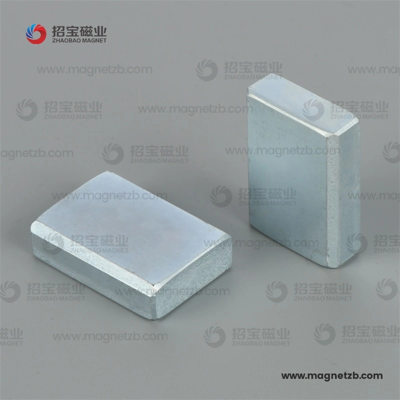 Rare Earth Permanet Neodymium Neo Customized Sizes Strong NdFeB High Quality Block EV Magnet for Motor with Zinc Coating
