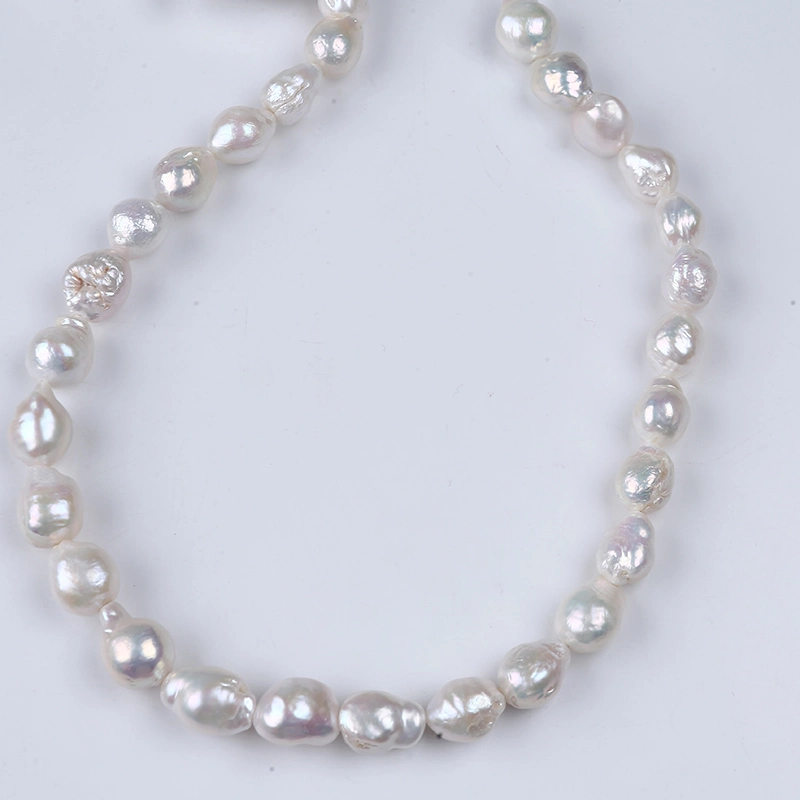 Wholesale/Supplier 11-13mm White Edison with Tail Freshwater Pearl Strand Neckalce Women Custom Jewelry Making