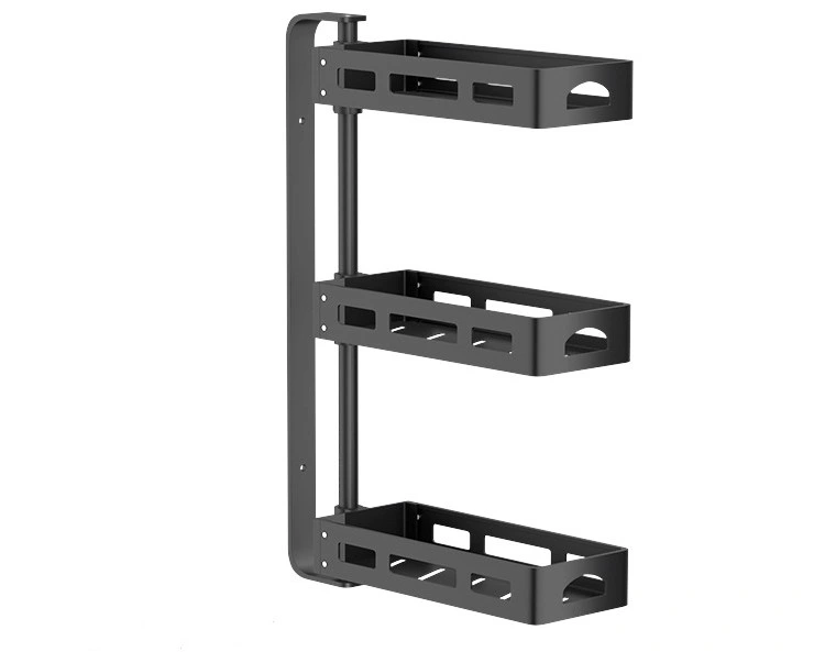 Drehbare Lagerregale Rack für Küche 4-Tier Multi Layer abnehmbar Regalfach Für Korb