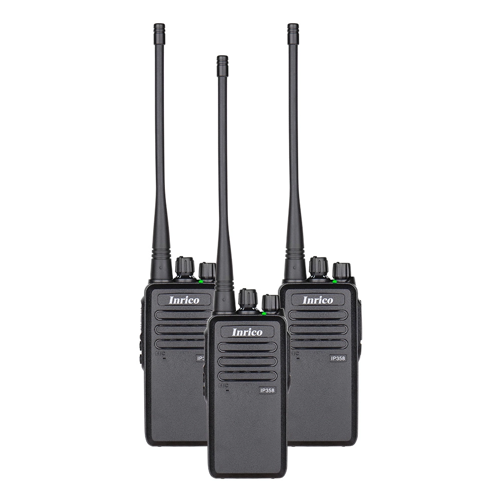 El último producto Inrico UHF Walkie Talkie Impermeable IP54, dos en uno