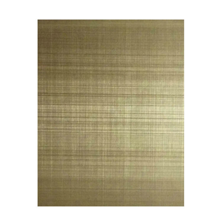 Golden Mirror/Hairline Ss Color Sheet 201j1 201 304 316 316L 430 Decorative Stainless Steel Golden Sheet