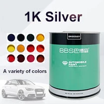 Good Weatherability Acrylic Car Paint Highly Metallic Auto Paint Autocoat HS 1K Fine White Silver Am203