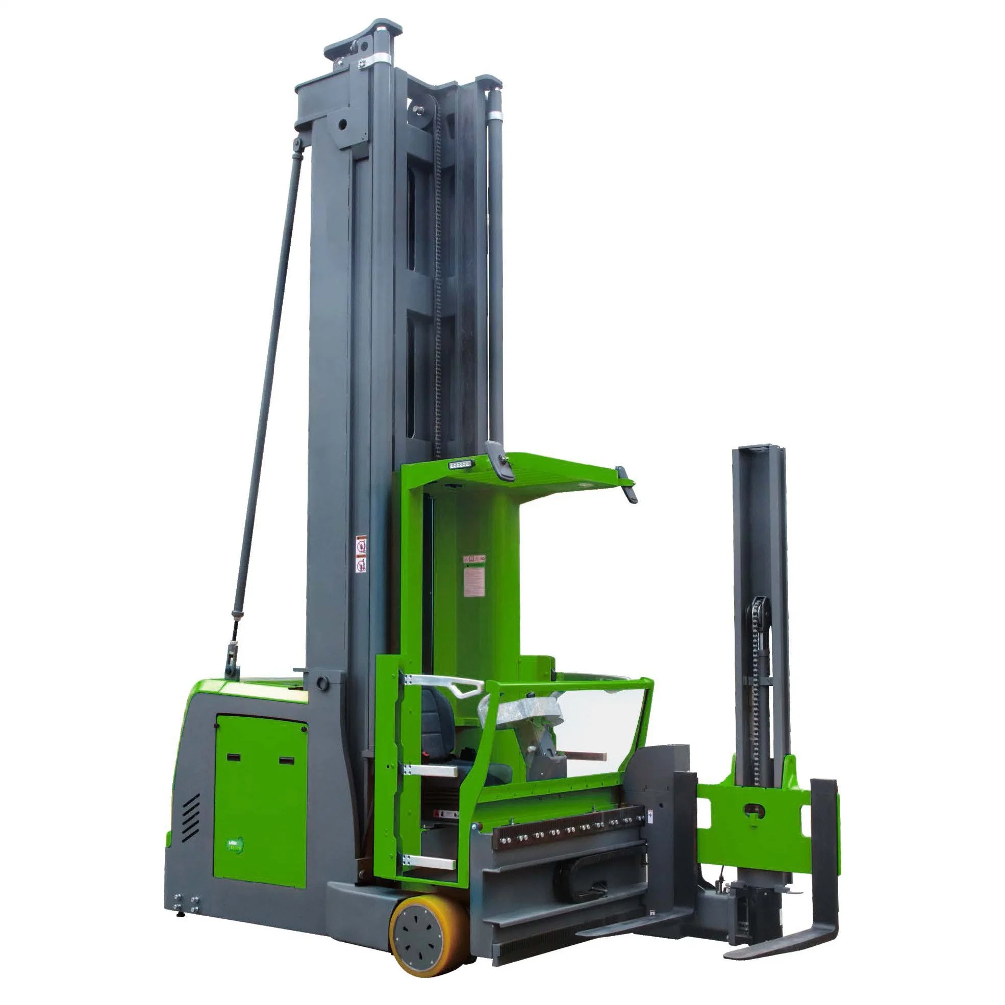 Movmes Electric Forklift 1500kg 1.5ton Capacity Small Turning Radius Van Man up Tri-Lateral Electric Reach Truck