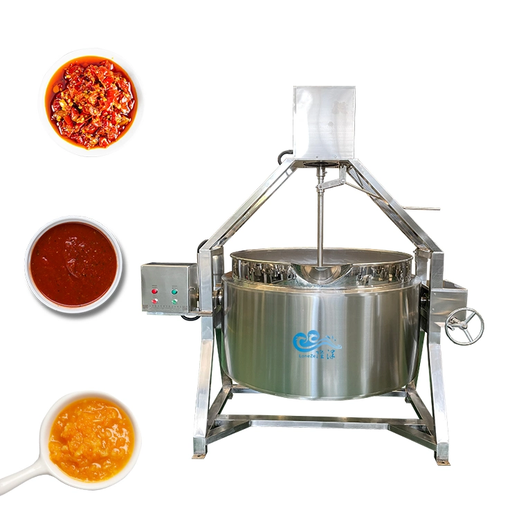 Oil Double Tilting Industrial Cooking Kettle Pot with Agitator