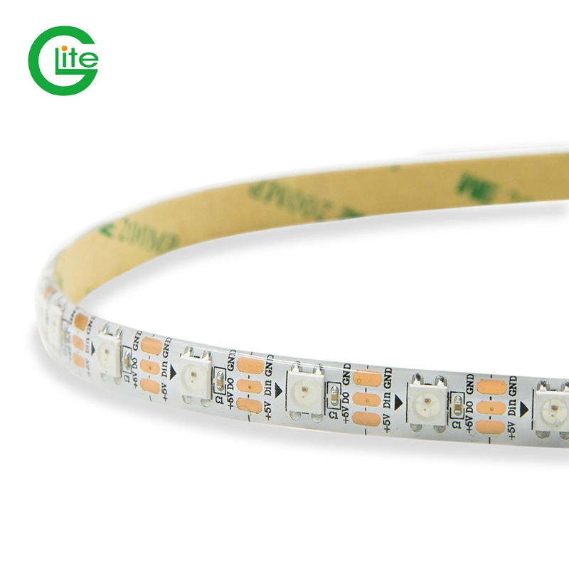 Glite IP20 Addressable 60 2812 IP65/IP67/IP68 Flexible Light Best Selling Strip Ws2812b LED Lighting