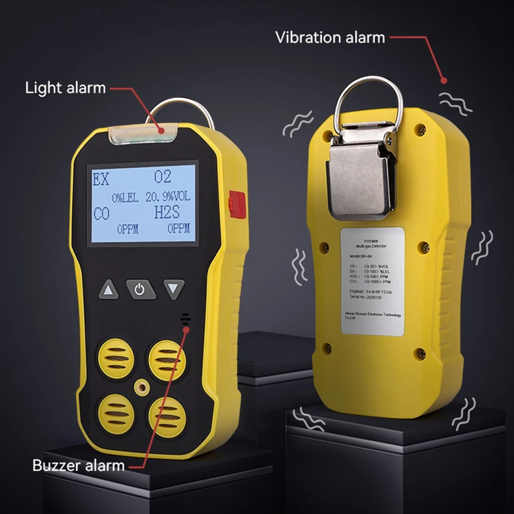 Détecteur de gaz portable Multi CO, NH3, H2s et de gaz combustible etc par Service prix d'usine OEM