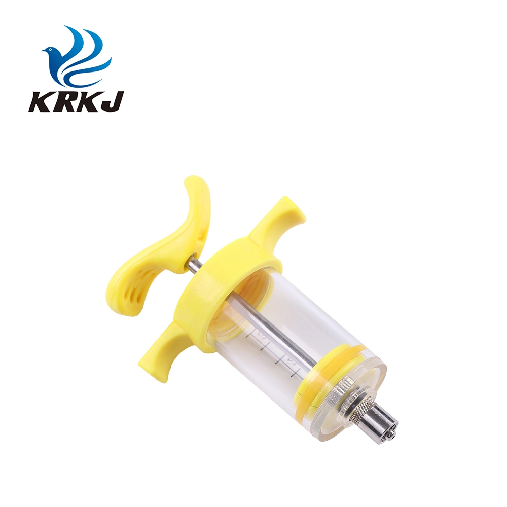 High Quality Tpx Plastic Steel 20ml Animal Injection Feeding Syringe Luer Lock