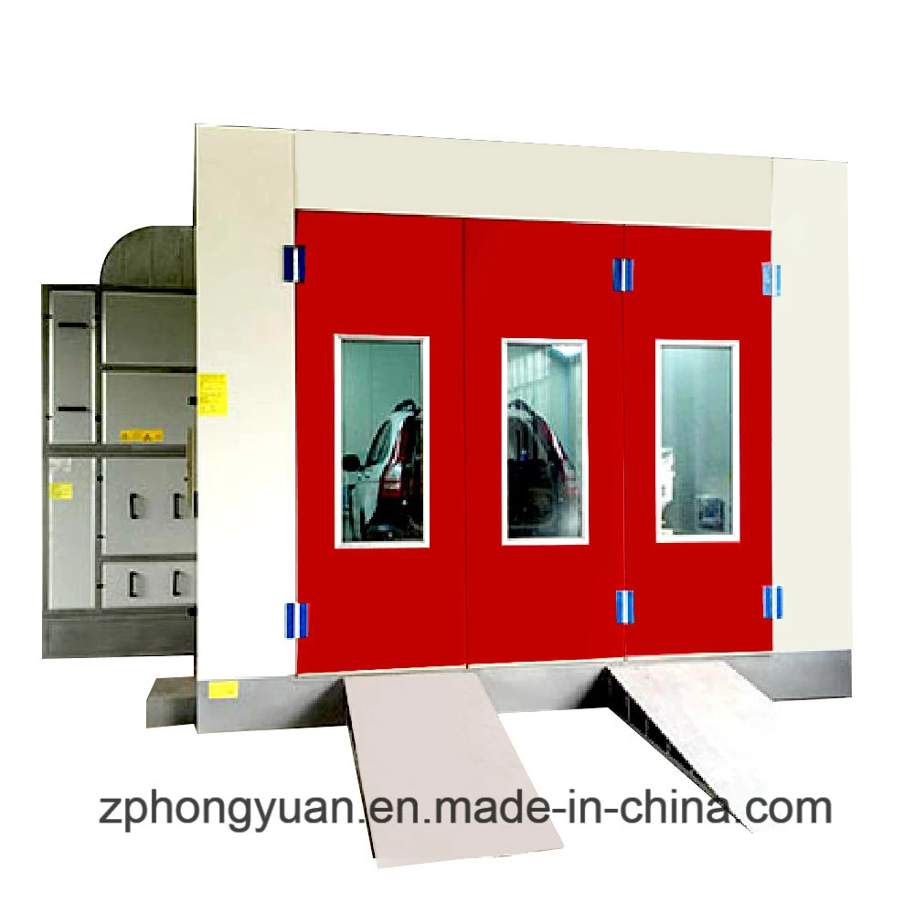 Hongyuan Factory Direct Supply Environment Protection Car Spray Paint Room with CE and Gas Burner