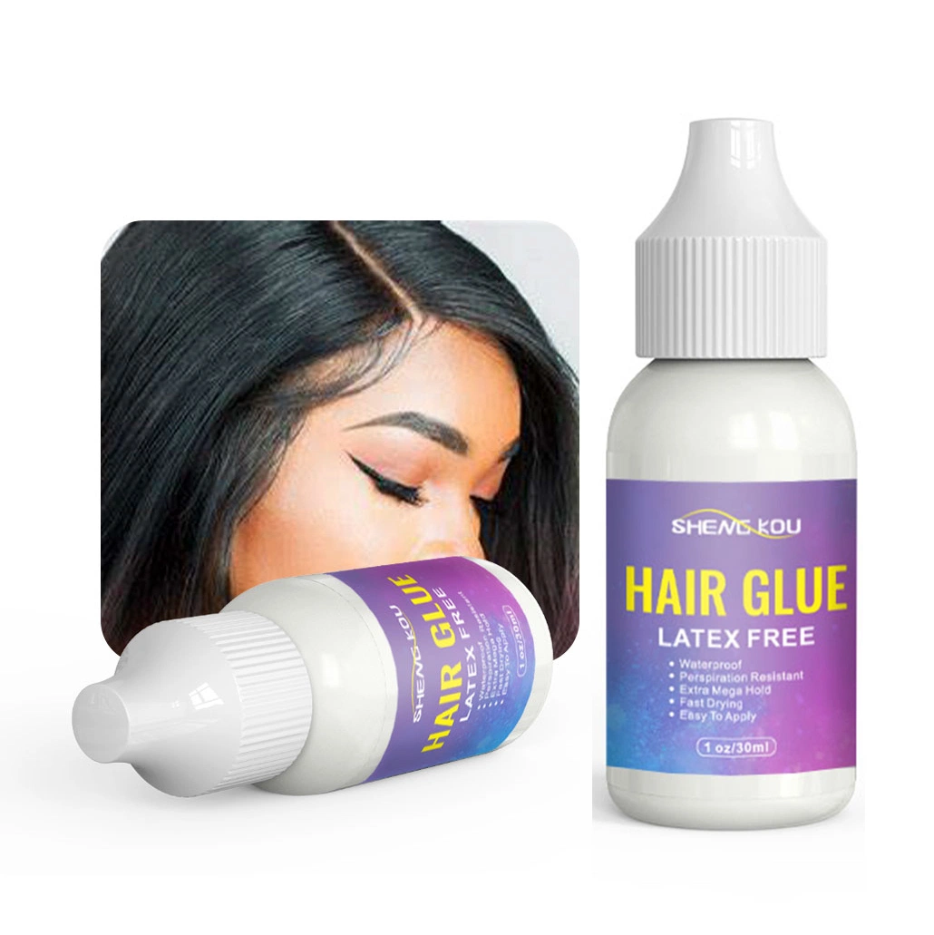 Produtos profissionais personalizados OEM Fast Dryin para extensão de cabelo extra forte Segure a cola de lace à prova de água para os Wigs