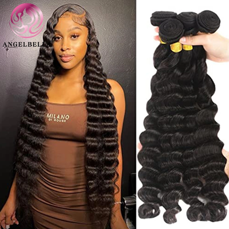 Angelbella Virgin Human Hair Sew in Weave China Wholesale Brazilian Hair Weave Bundles