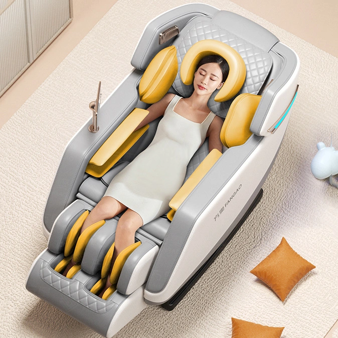 2022 Nouvelle conception 4D de luxe Smart Contrôle vocal Zero Gravity fauteuil de massage pour le corps entier