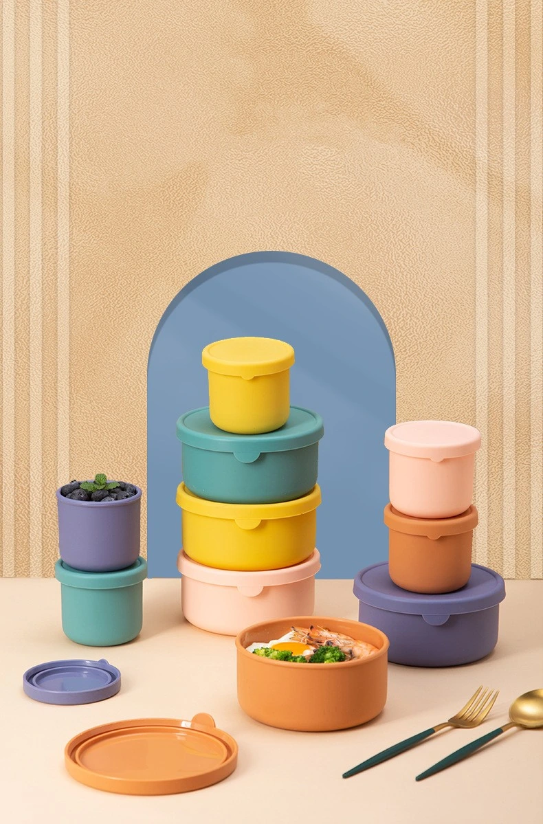 BPA Free Silikon Lebensmittel Mittagessen Bento Lagerung Container Box für Baby Kids