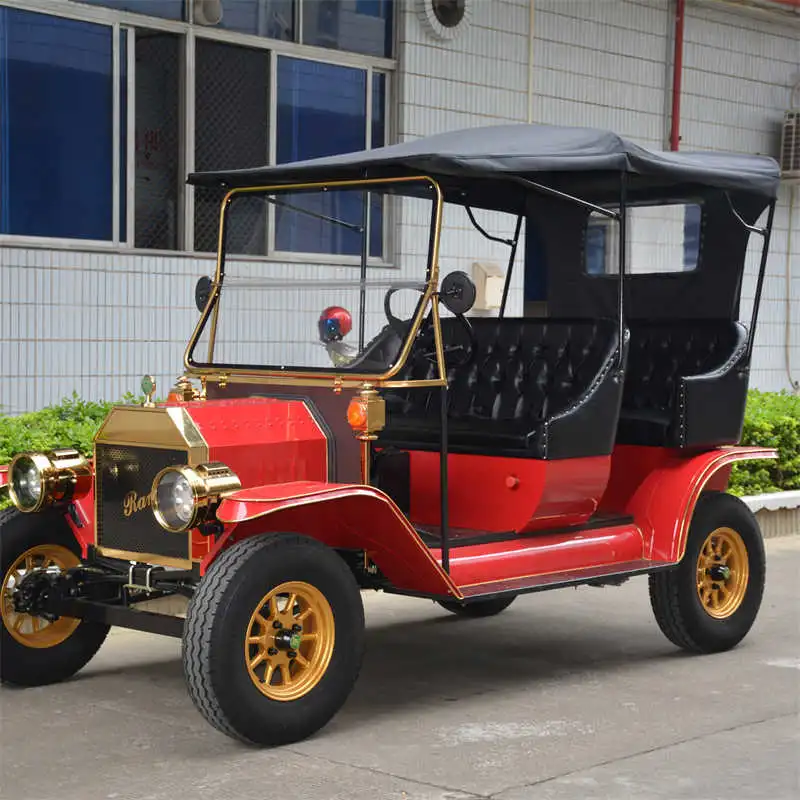 Shuttle Electric Car Battery Powered Tourist Sightseeing Antique Classic Old Vintage Car