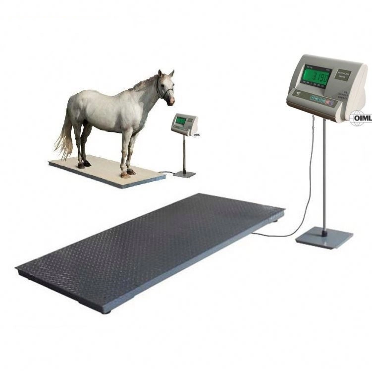 Mejor protección contra sobrecarga animal gran plataforma de pesaje electrónico de perro de mascota Kit para el ganado porcino la escala de la jaula de ganado ovino de caballos