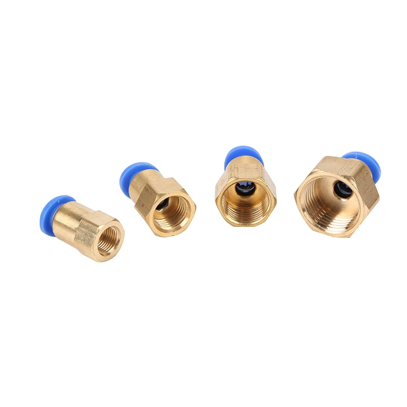 Pcf Series Pneumatic Fittings Female Thread Straight Through