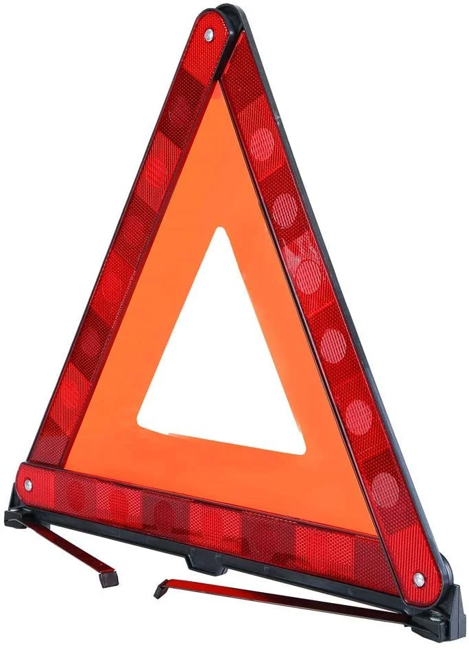 Triple Warning Triangle Reflective Roadside Safety Triangle