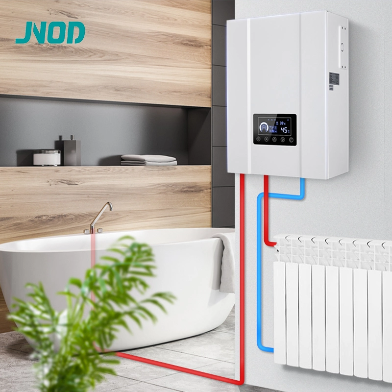 Jnod Electric Boiler Double Heating System for Home Central Heating and Instant Shower WiFi Control Electric Boilers