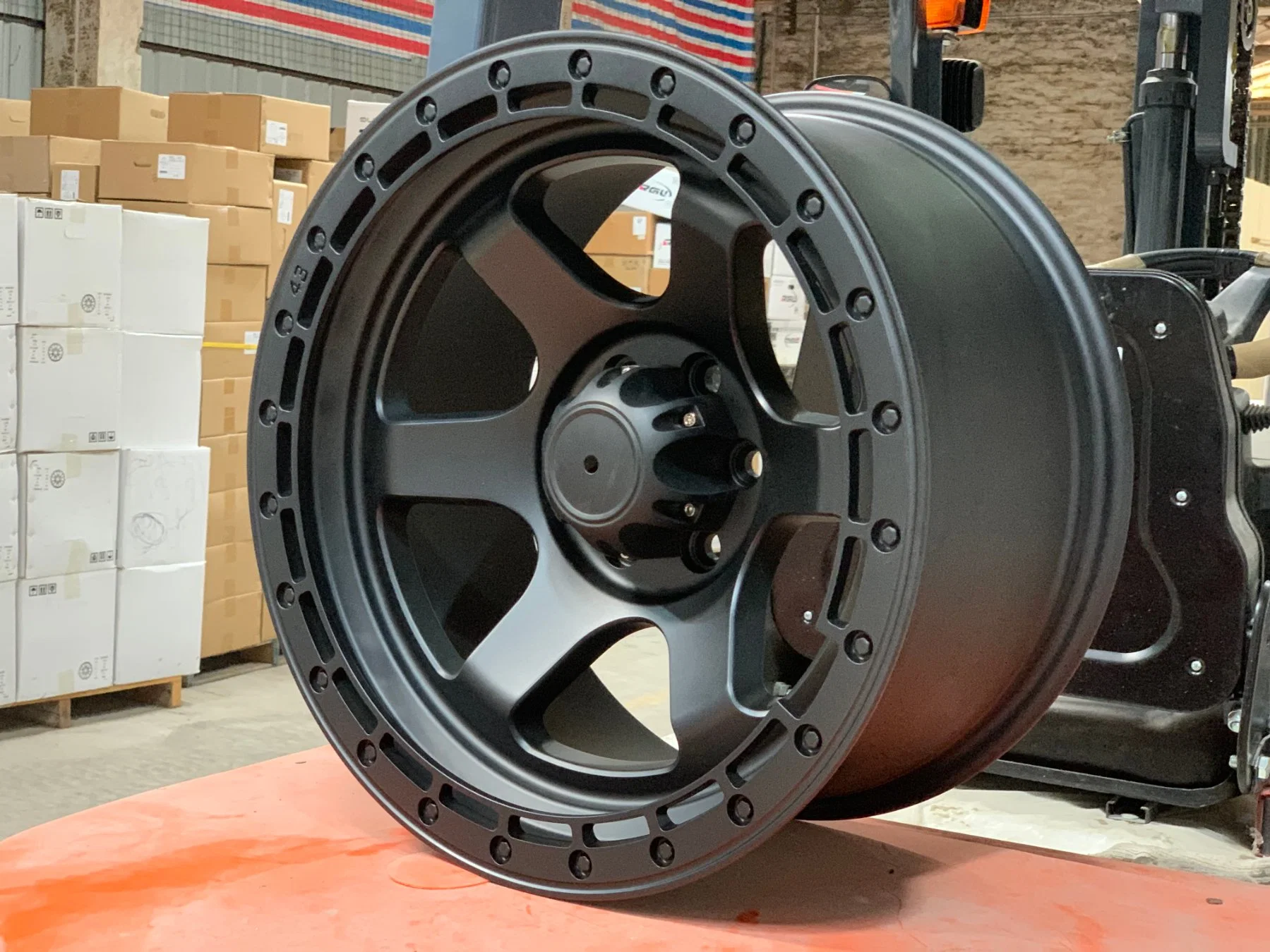 17inch 4 * 4 LKW Räder Felge Bronze Farbe