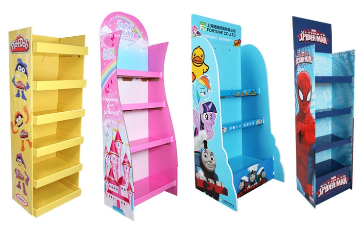 Floor Display Stand Banner Paper Rack Advertising Display Shelves