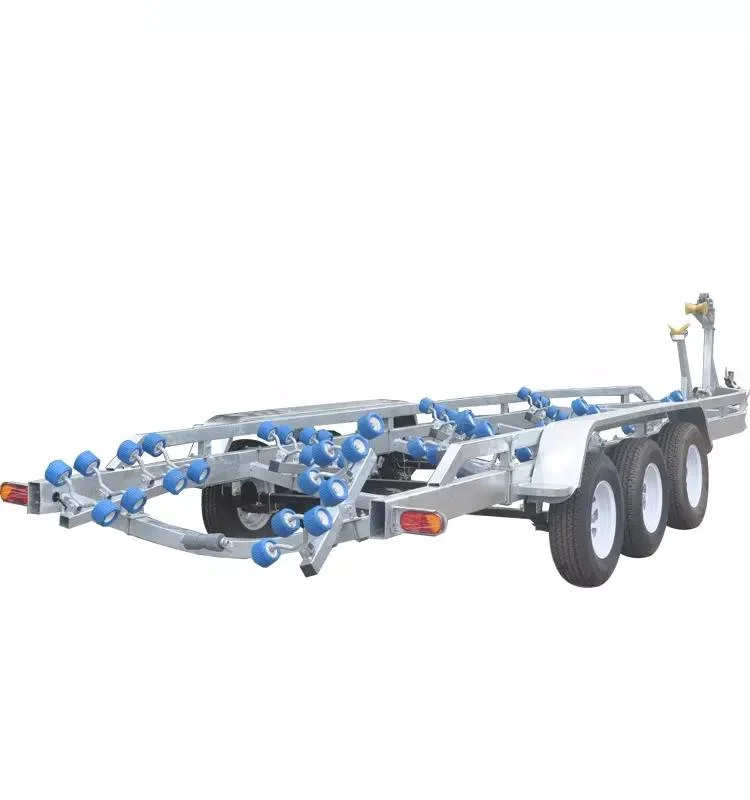 Galvanized Small Hydraulic/Merchanical Brake Boat Trailer with Roller