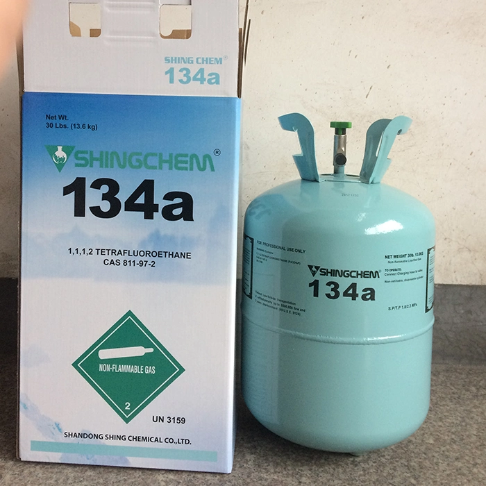 Shingchem 99.9% Pure Gas 12L EU Certify Air Conditioner Gas Refrigerant R134A Gas for Europe Market