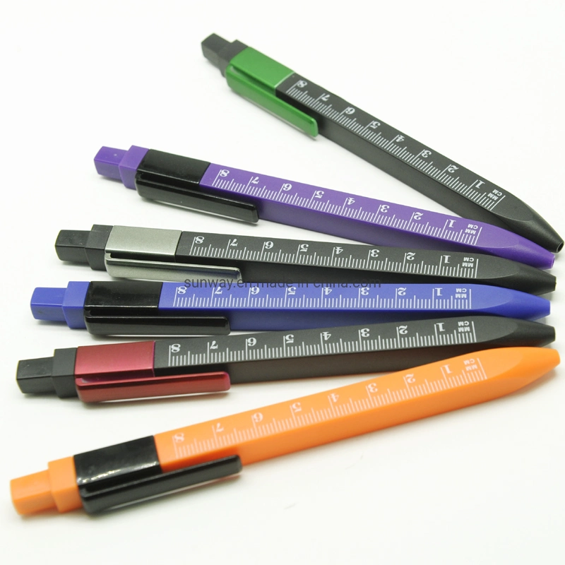 Office Supplier Wholesale/Supplier Cheap Adverting Logo Ruler Plastic Ball Point Pen