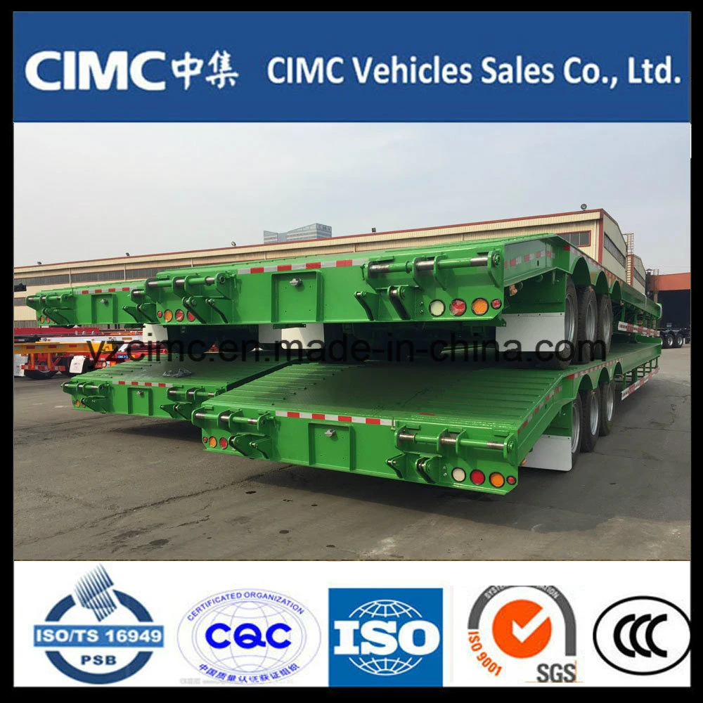 Cimc Heavy Machine Carrier Lowbed Semi Trailer